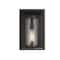 Z-Lite Dunbroch 1 Light Outdoor Wall Sconce, Black & Clear 584S-BK - alternate 7